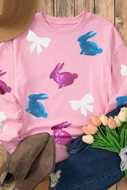 Easter Bunny Sequined Sweatshirt