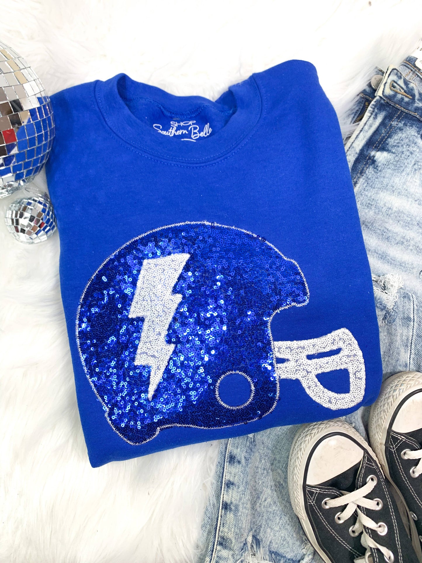 Football Helmet Sweatshirt