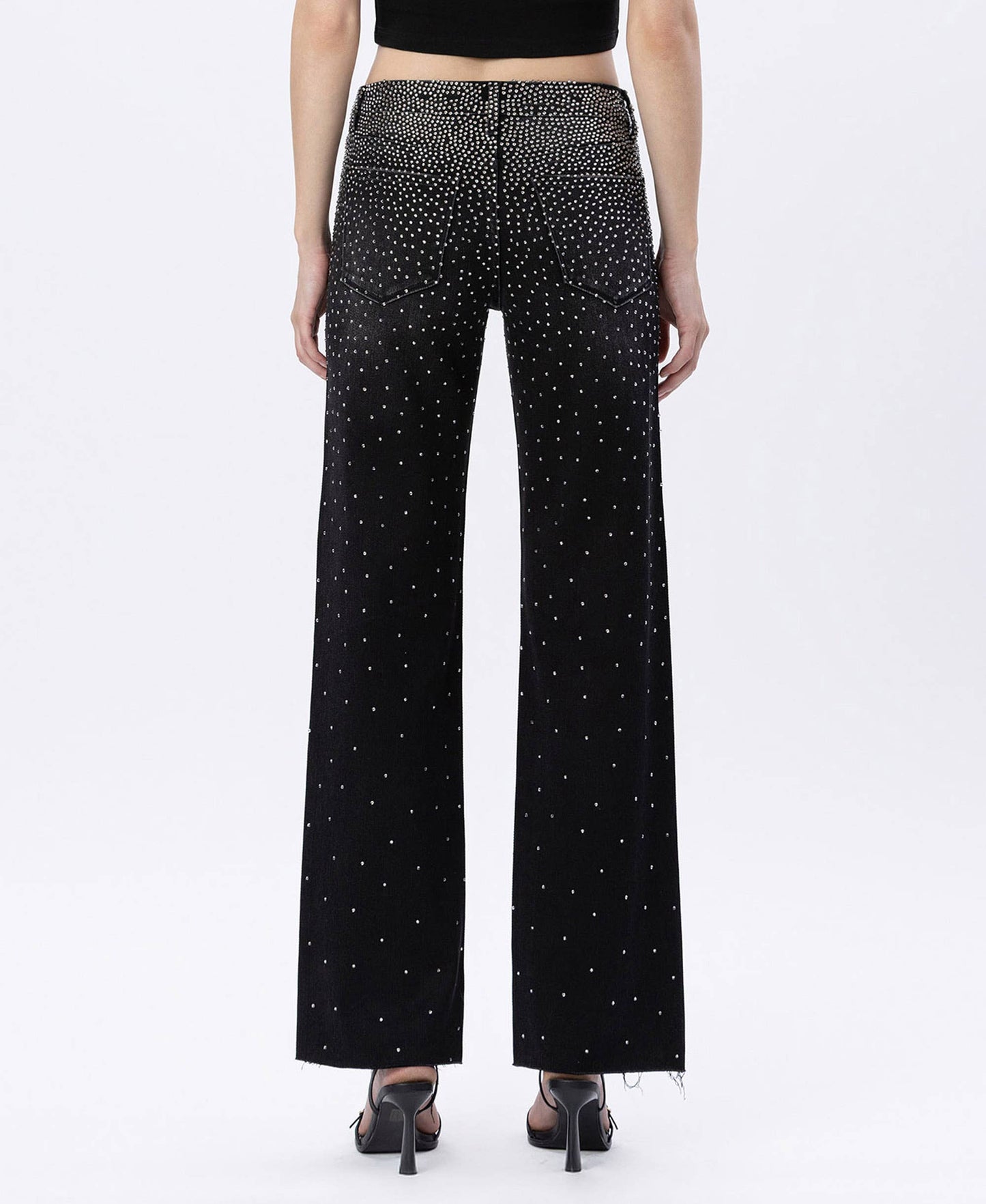 High Rise Sparkle Denim