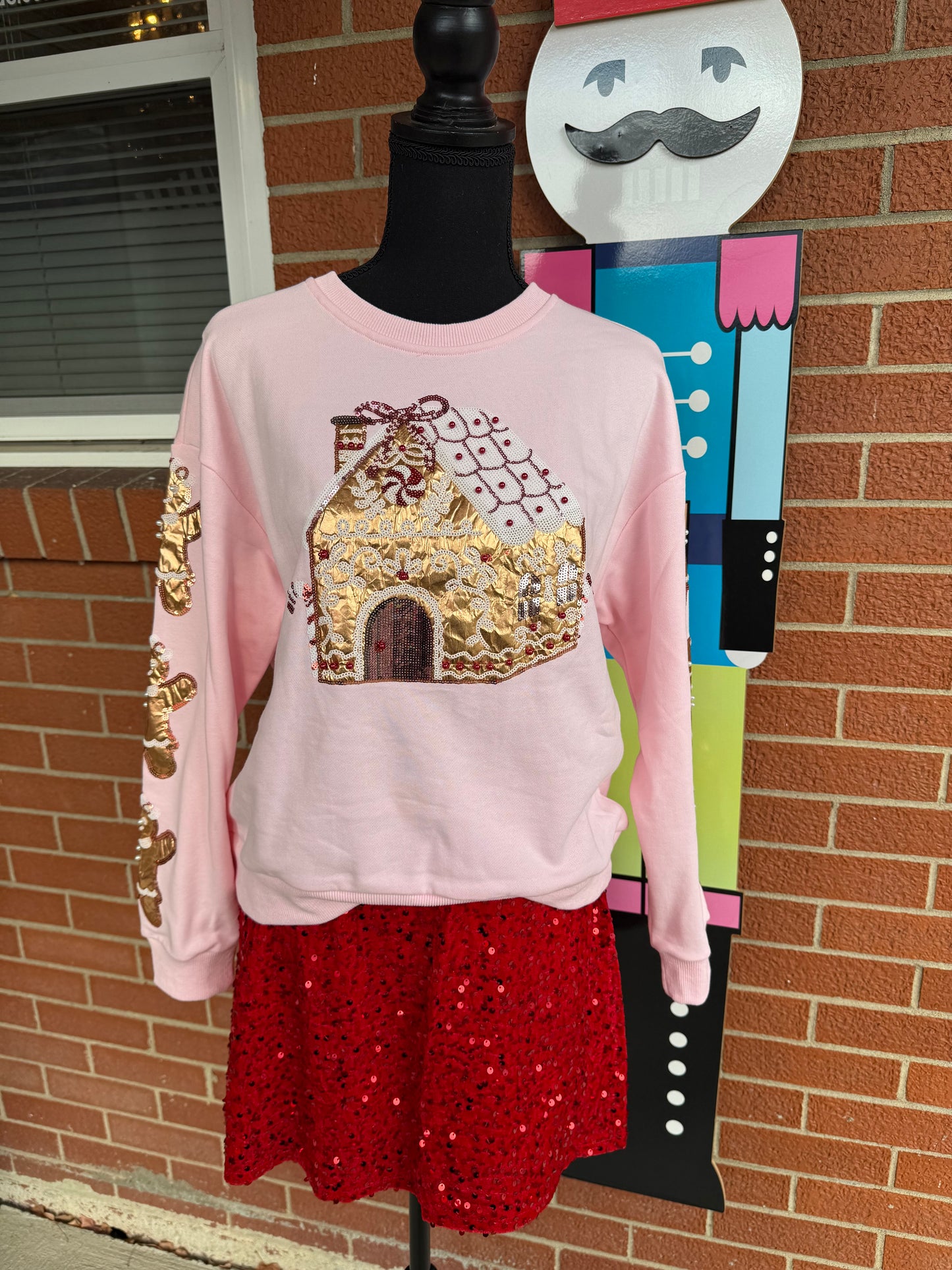 Pink Gingerbread Sweatshirt