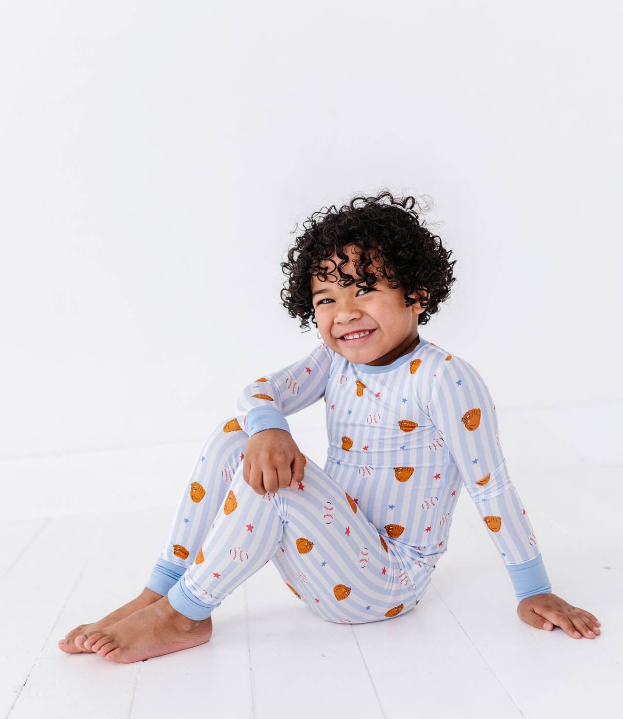 Stripe Baseball Toddler/Big Kid Pajamas