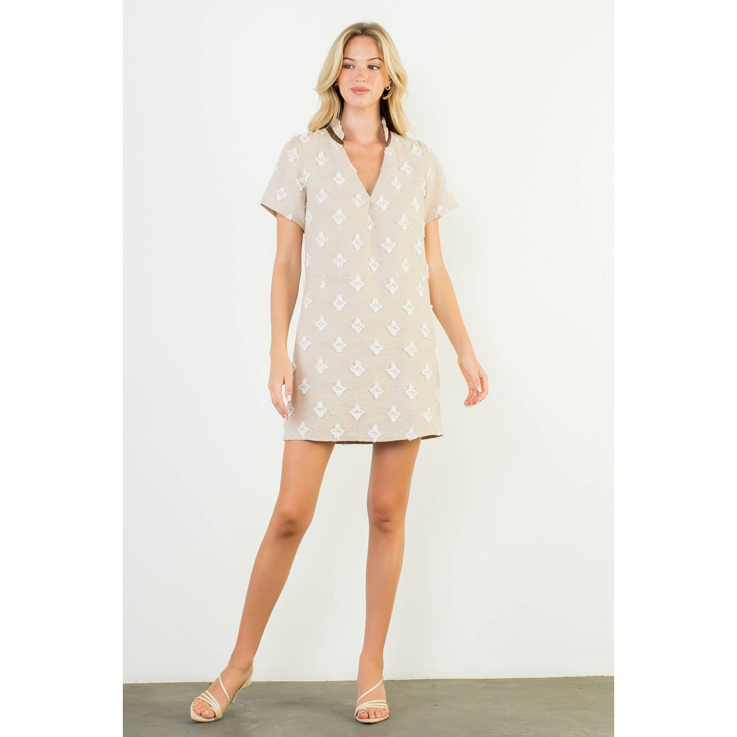 Short Sleeve Detailed Dress