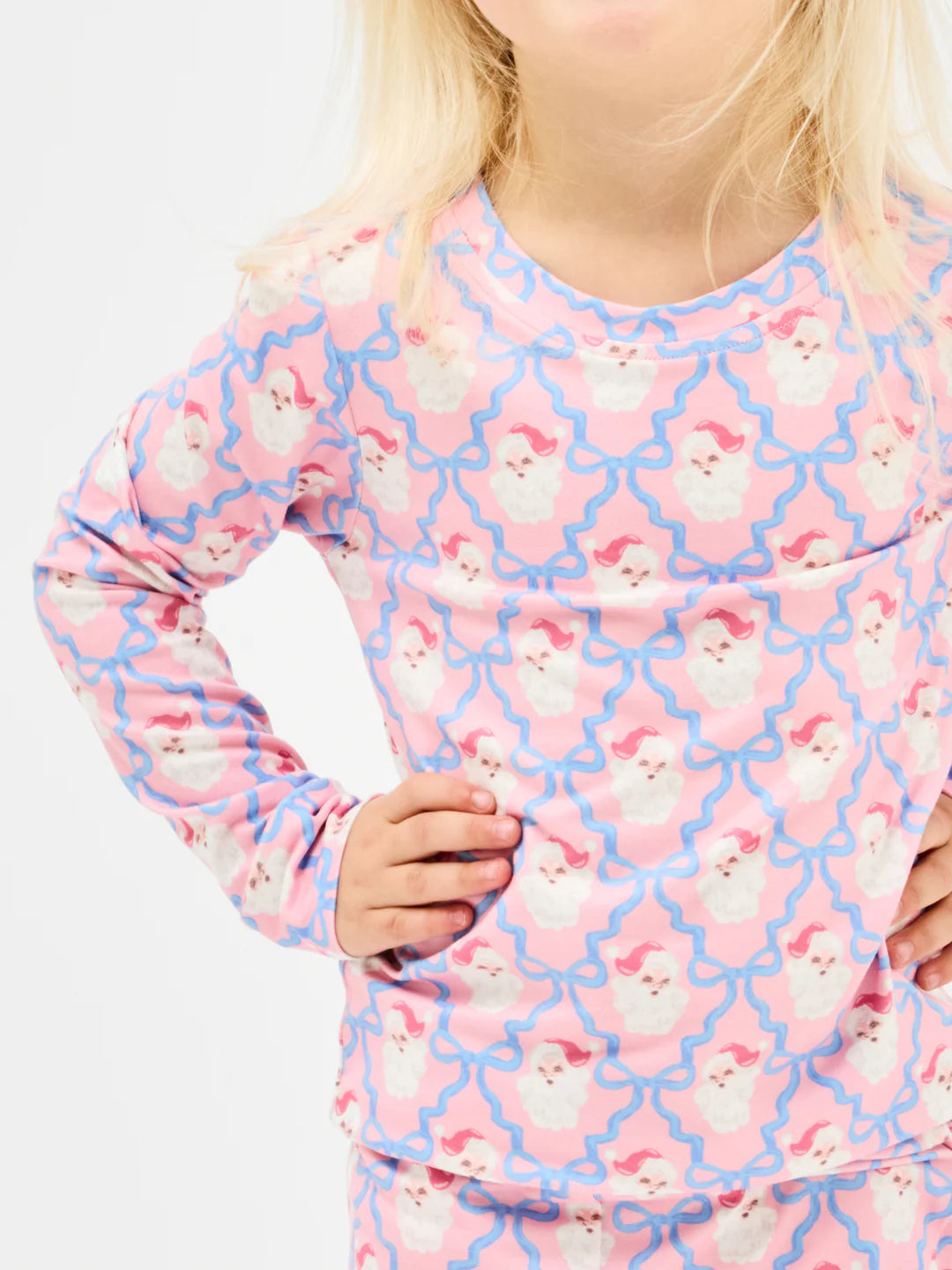 Toddler Santa Baby Bows PJ Set