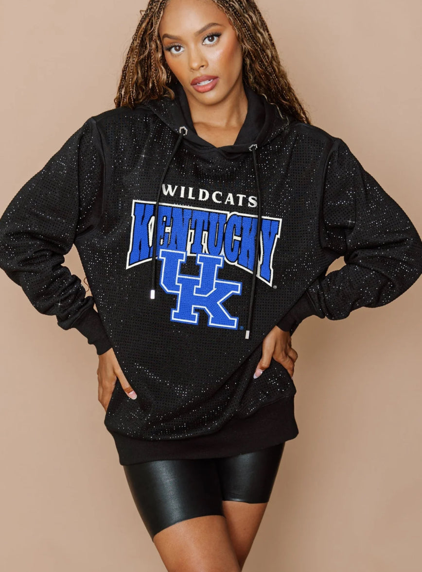KY Wildcats Shimmer All Over Hooded Sweatshirt