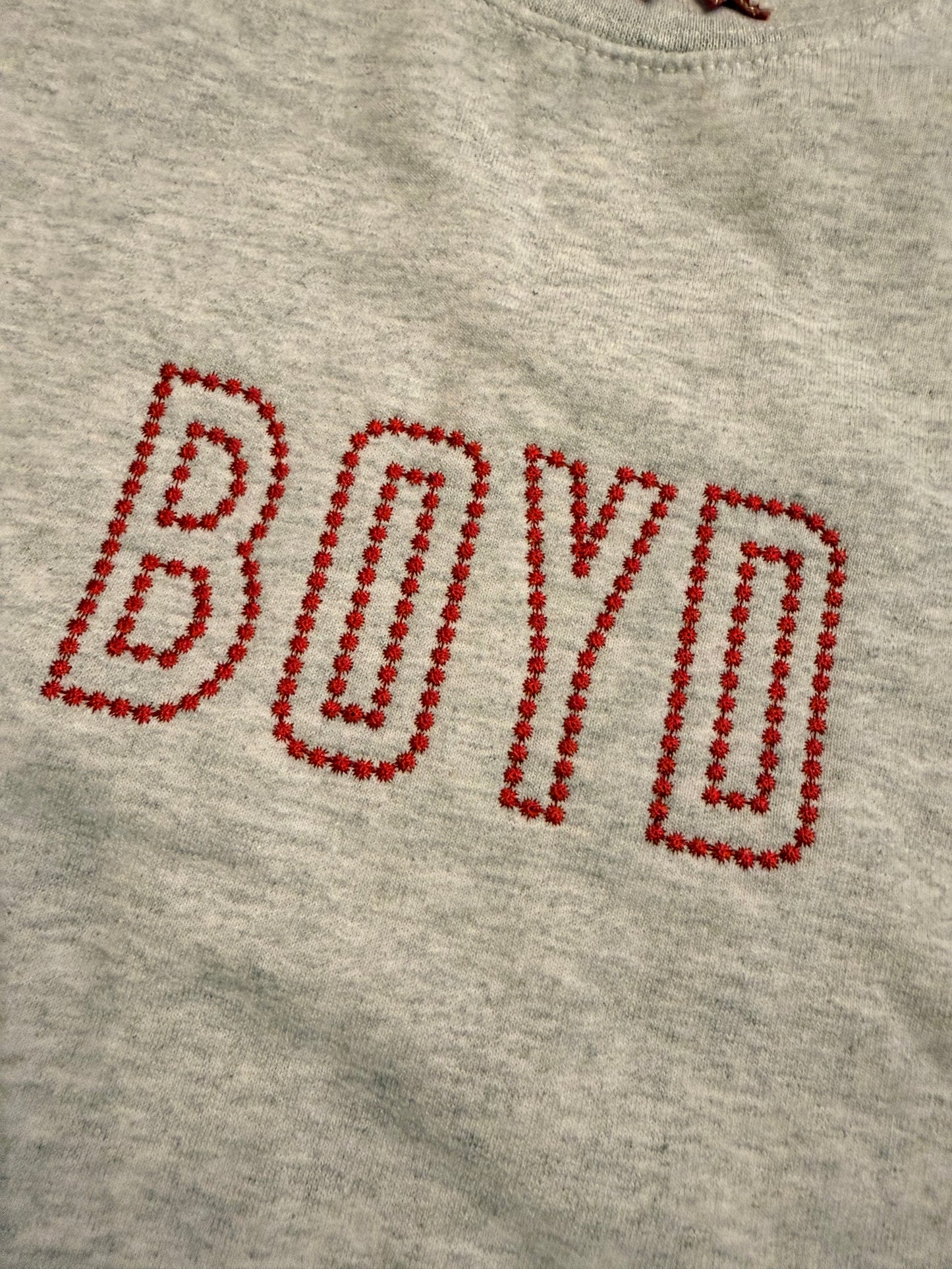 BOYD Polka Dot Embroidered Crewneck