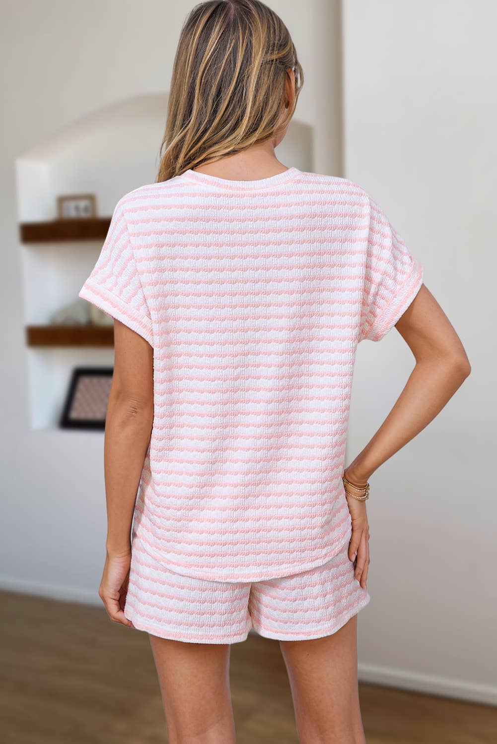 Stripe Top and Shorts Set