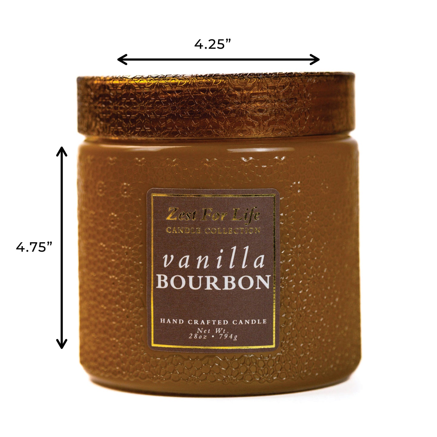 Zest For Life Candle (28oz.) - Vanilla Bourbon