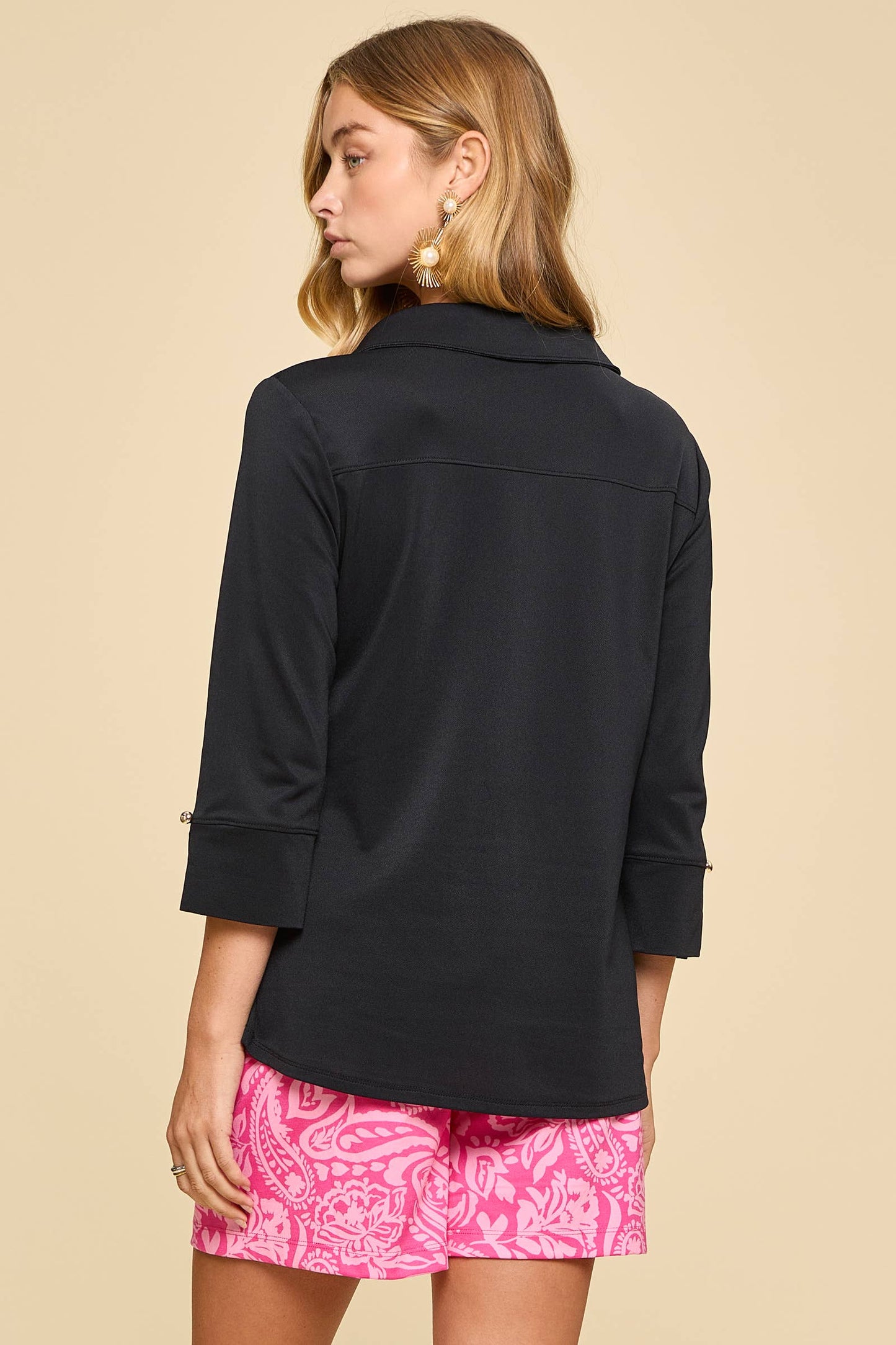Lightweight Sun-Cool 3/4 Sleeve Blouse