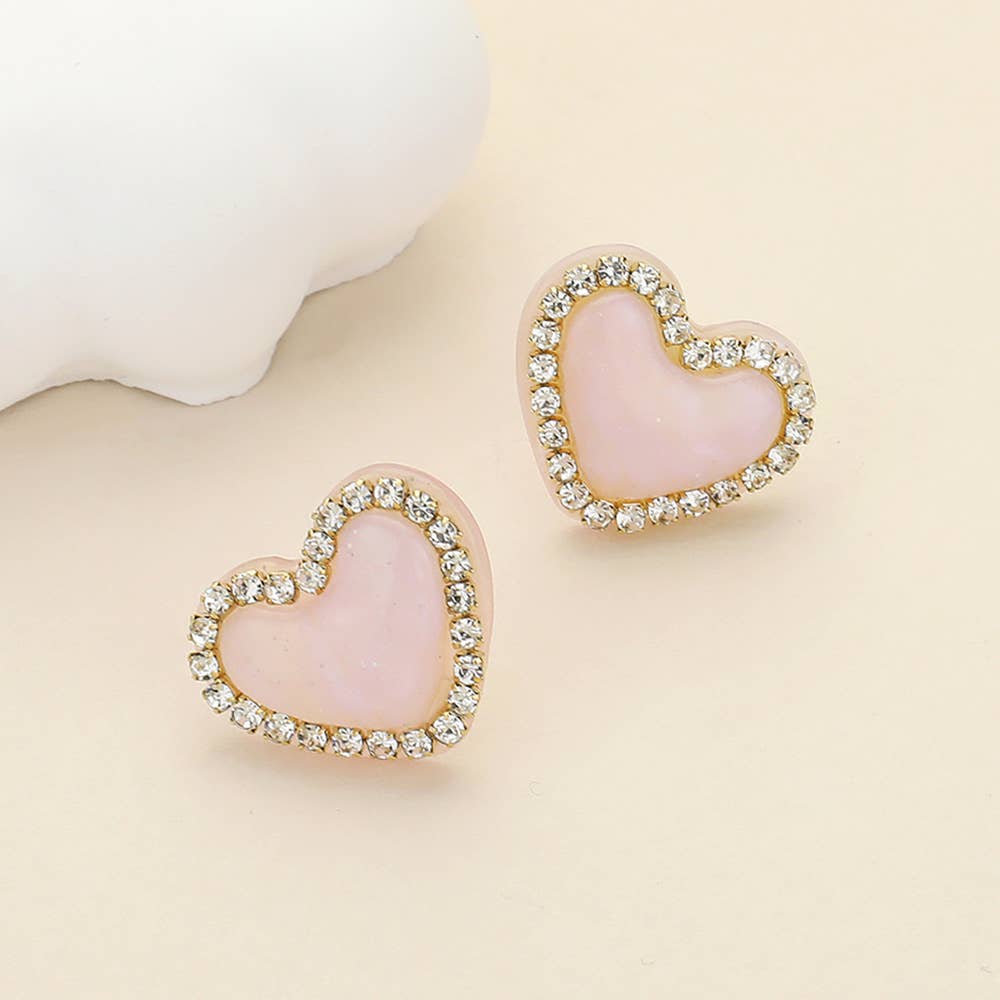 Heart Stud Earrings