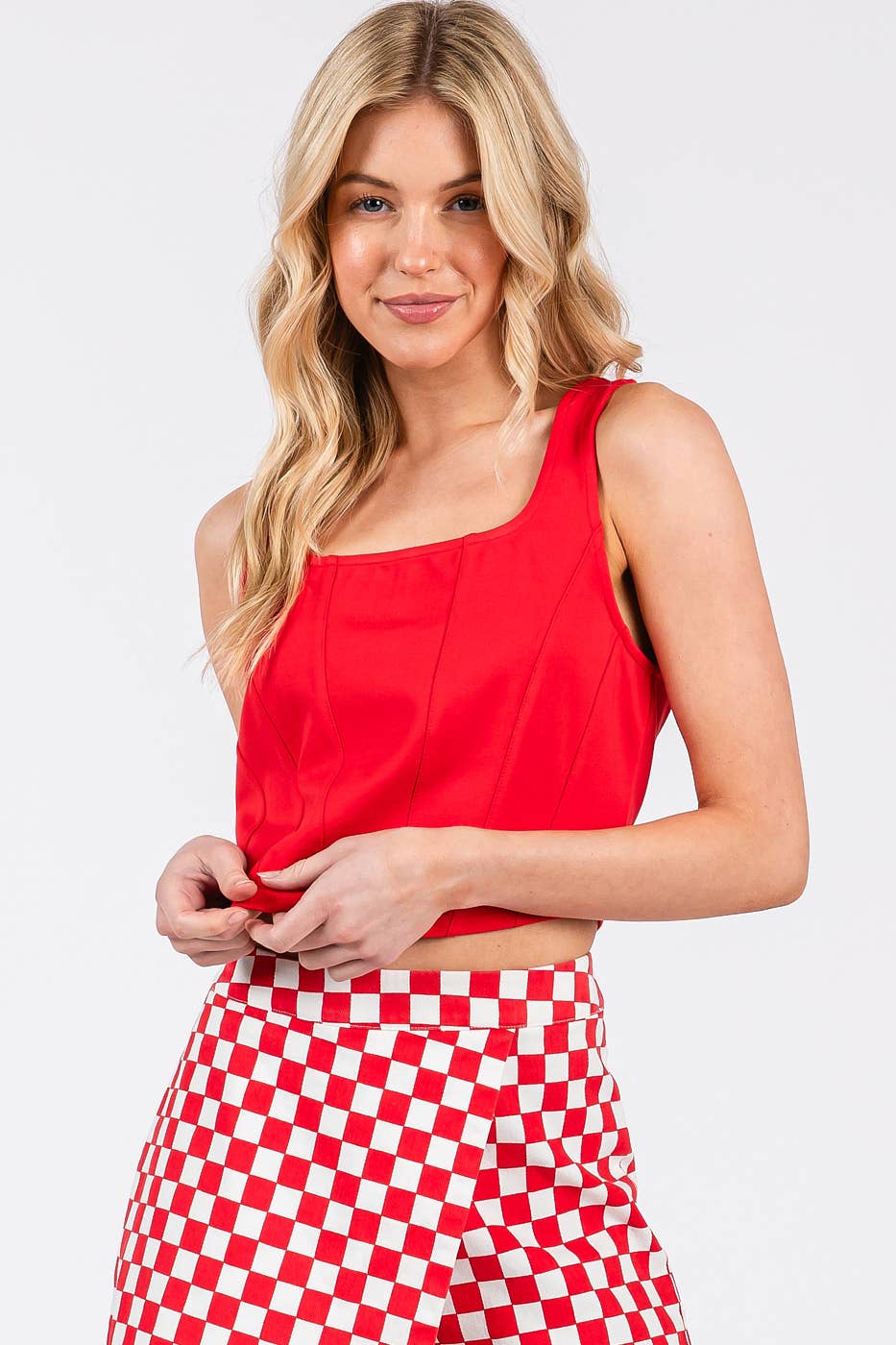 Corset Crop Tank Top