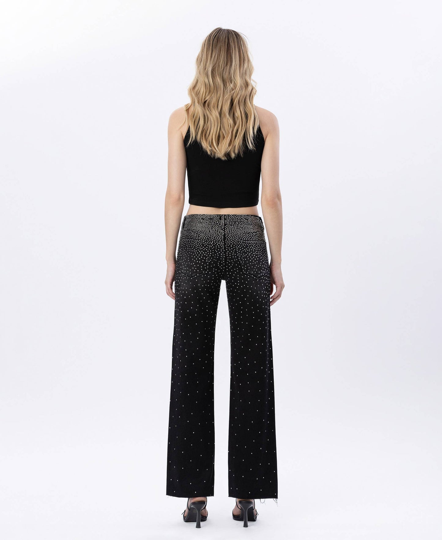 High Rise Sparkle Denim