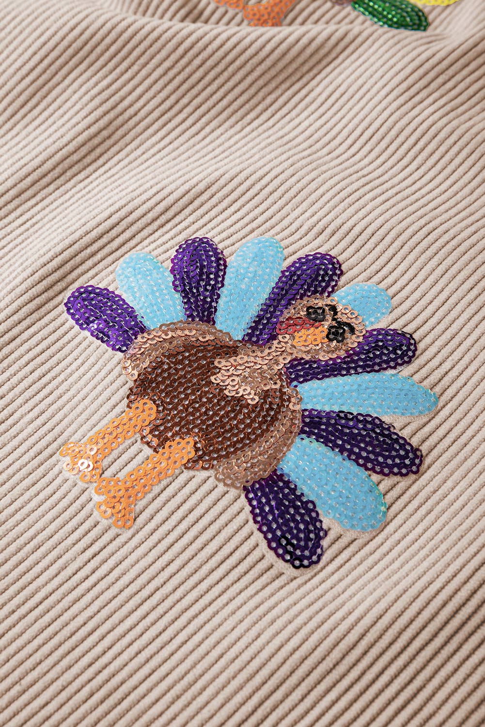 Sequin Turkey Pullover