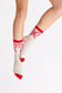Candy Cane Bow Socks