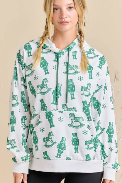 Nutcracker All-Over Print Christmas Hoodie