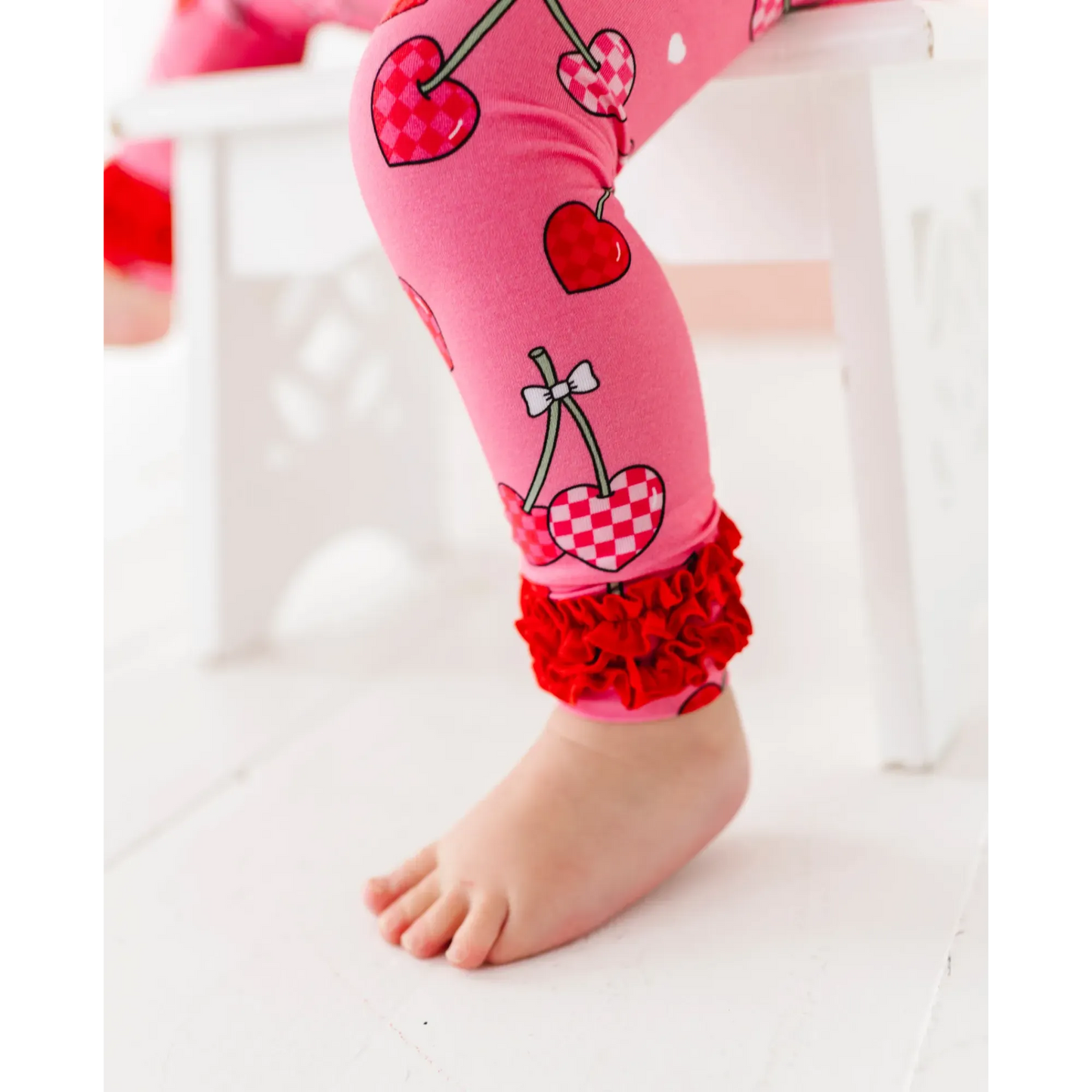 Cherry Ruffle Pajamas