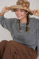 Washed Exposed Seam Top