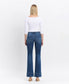 High Rise Trouser Hem Bootcut Jean