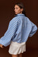 Plaid Button Pullover