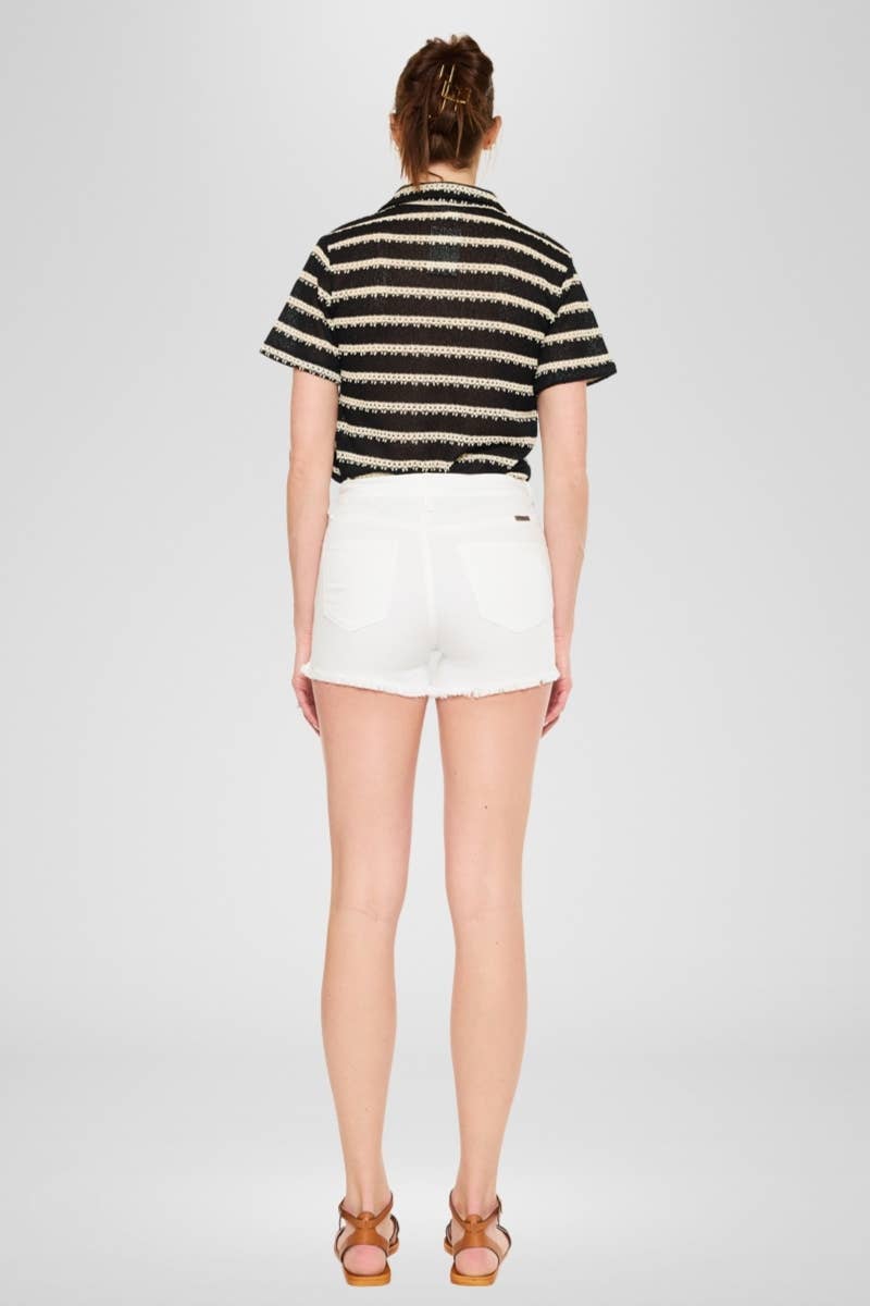 High Rise Denim Shorts