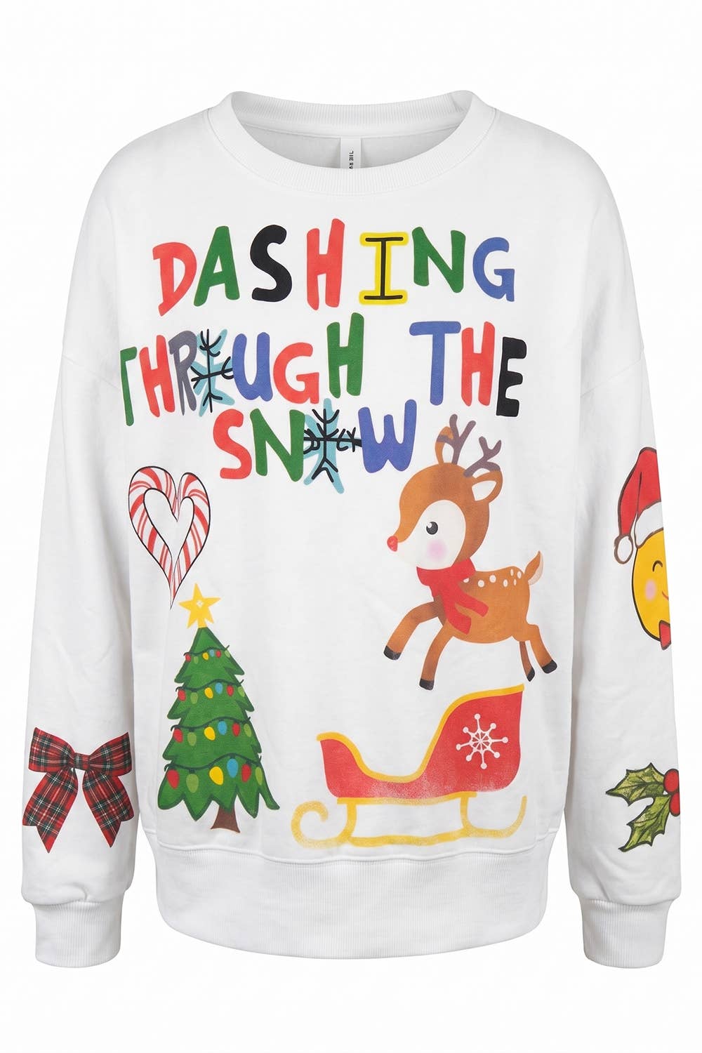 IT2537-XMAS | Colorful Christmas Graphic Sweatshirt