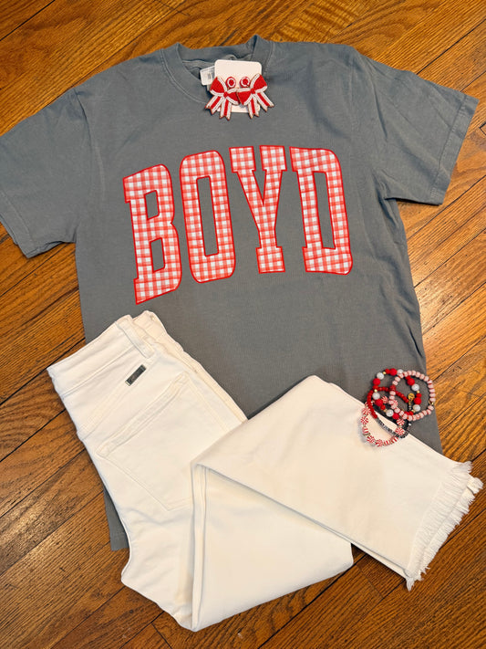 BOYD Gingham Plaid Tee