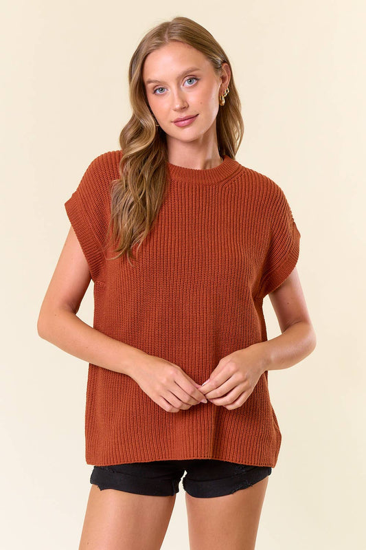 Ribbed Sweater Vest