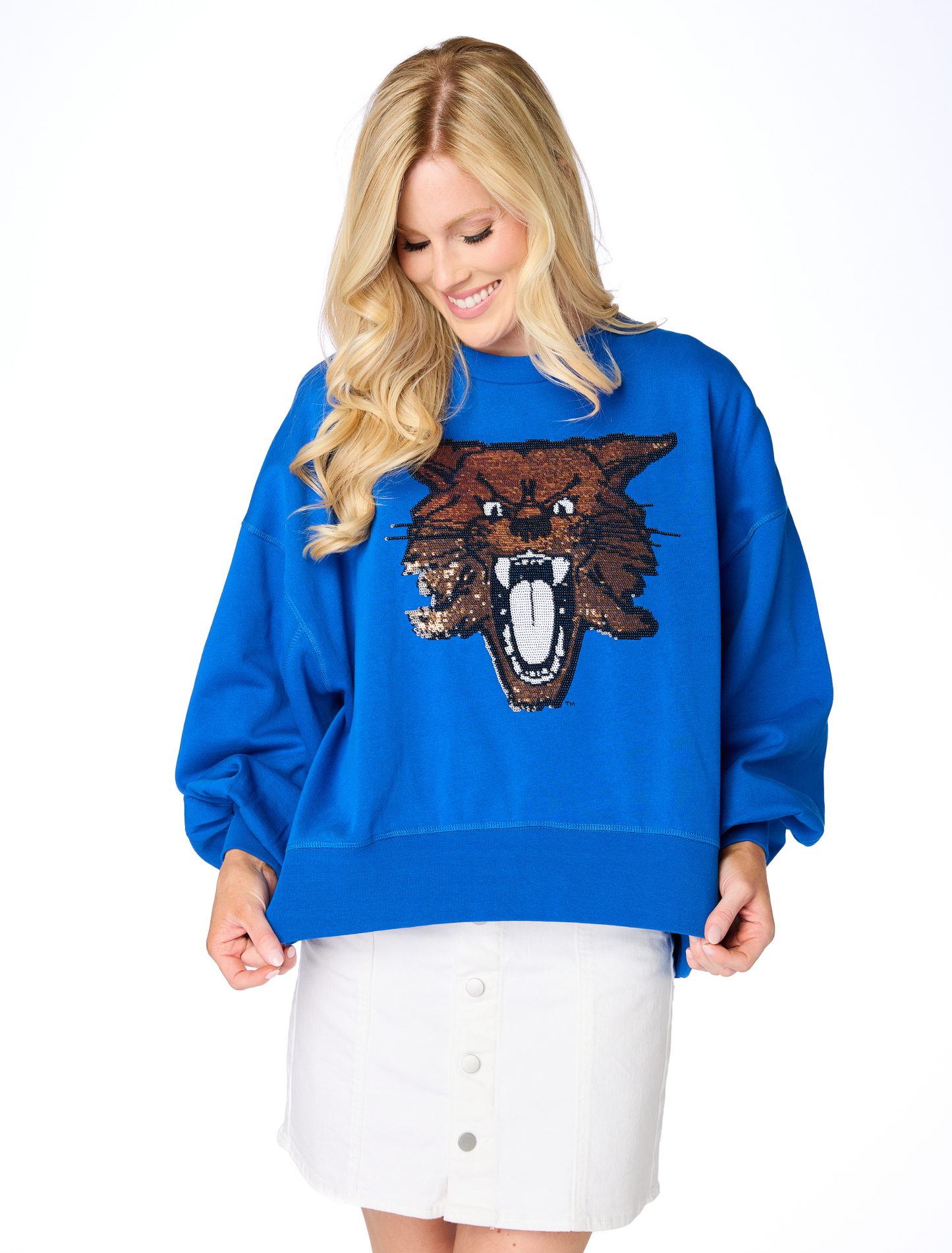 Wildcat Sequin Pullover