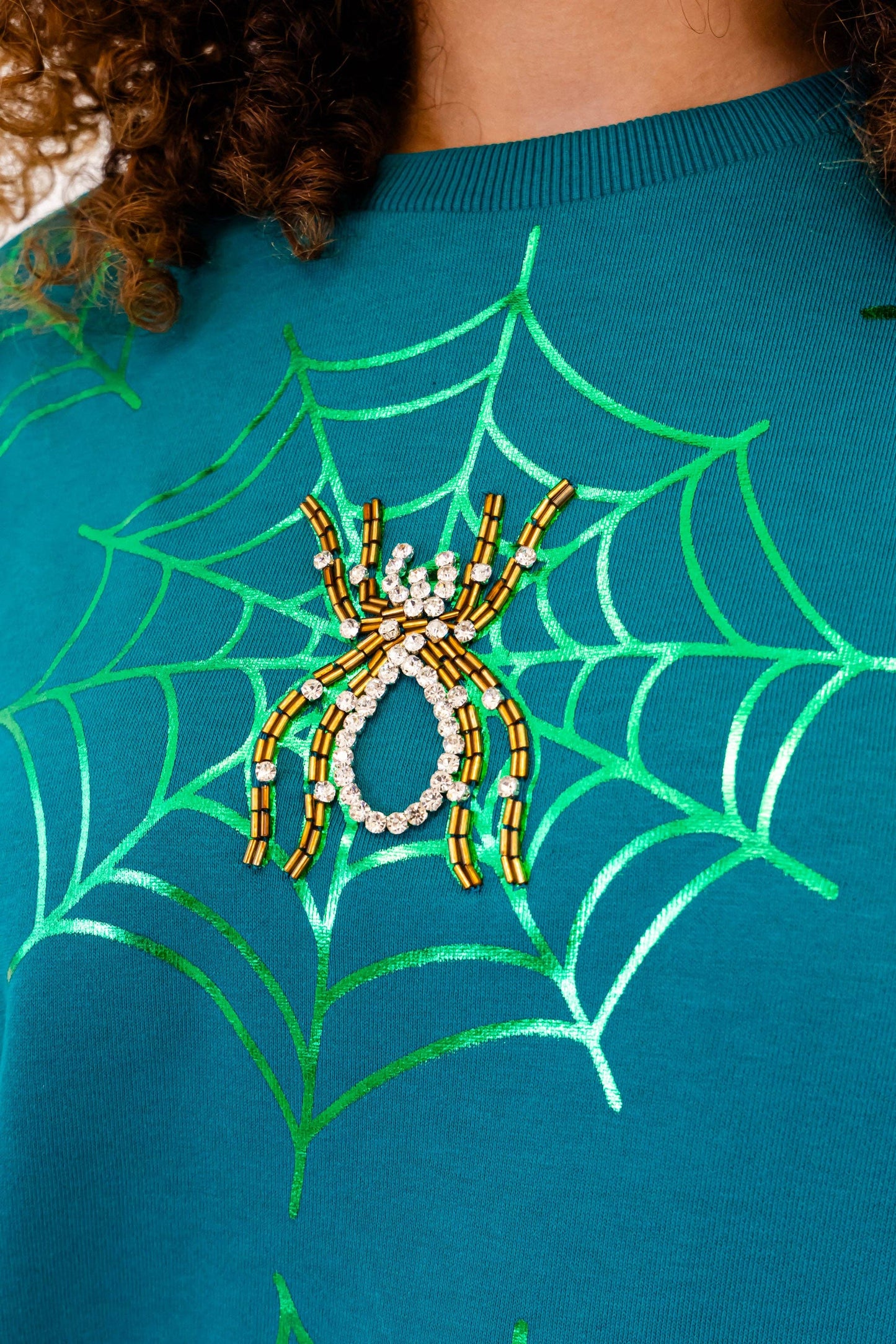 Glowing Web Glam Sweatshirt
