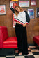 Contrasting Color Block Top