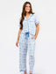 Team Toile-Blue and White PJ Set