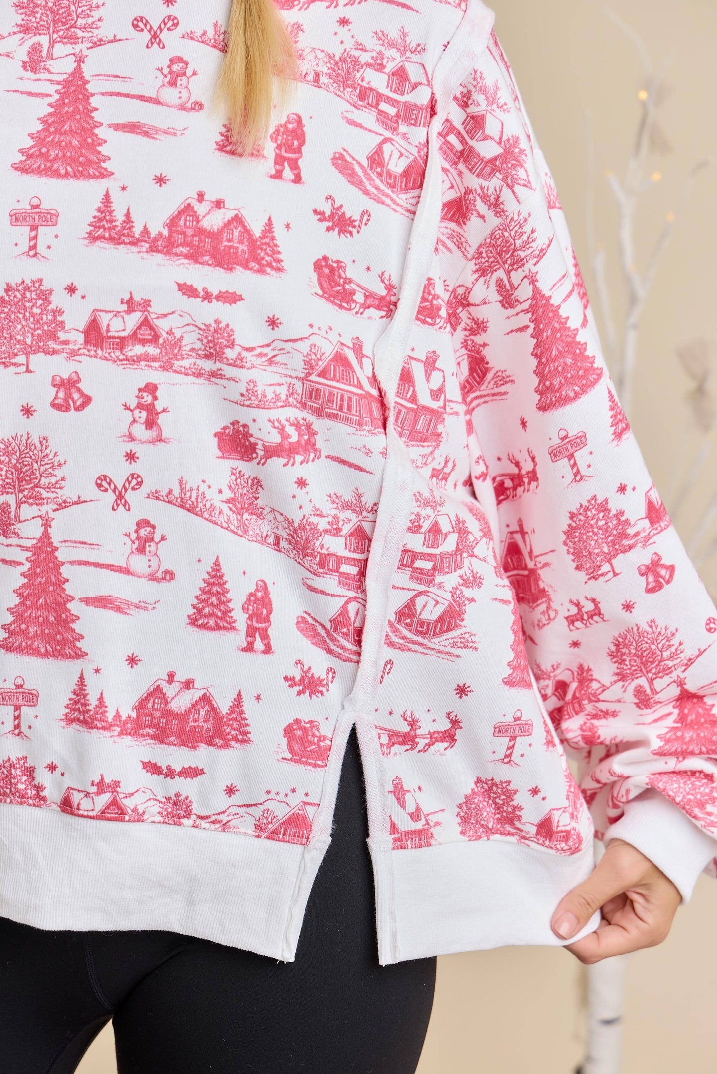 Holiday Toile Top