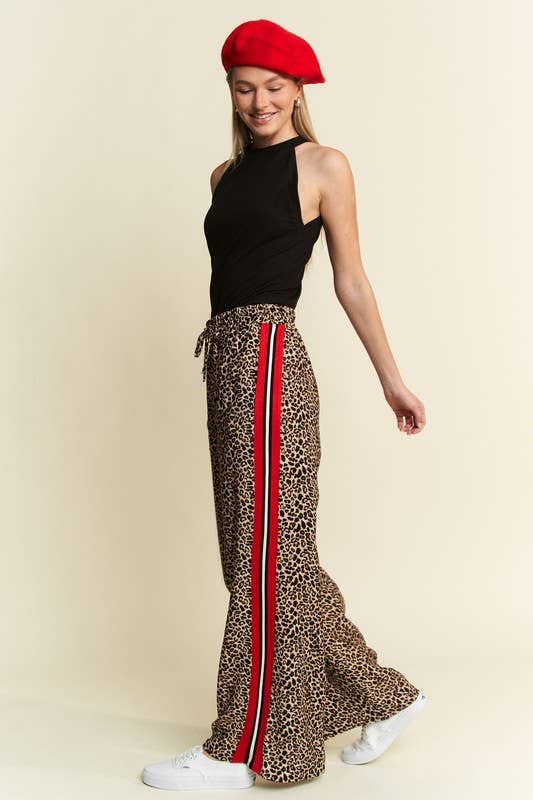 Leopard Contrast Pant