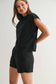 French Terry Cap Sleeve Top
