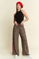 Leopard Contrast Pant