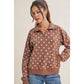 Playful Polka Dot Half-Zip