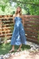 Strapless Tiered Denim Mini Sundress