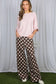 Polka Dot Straight Leg Denim