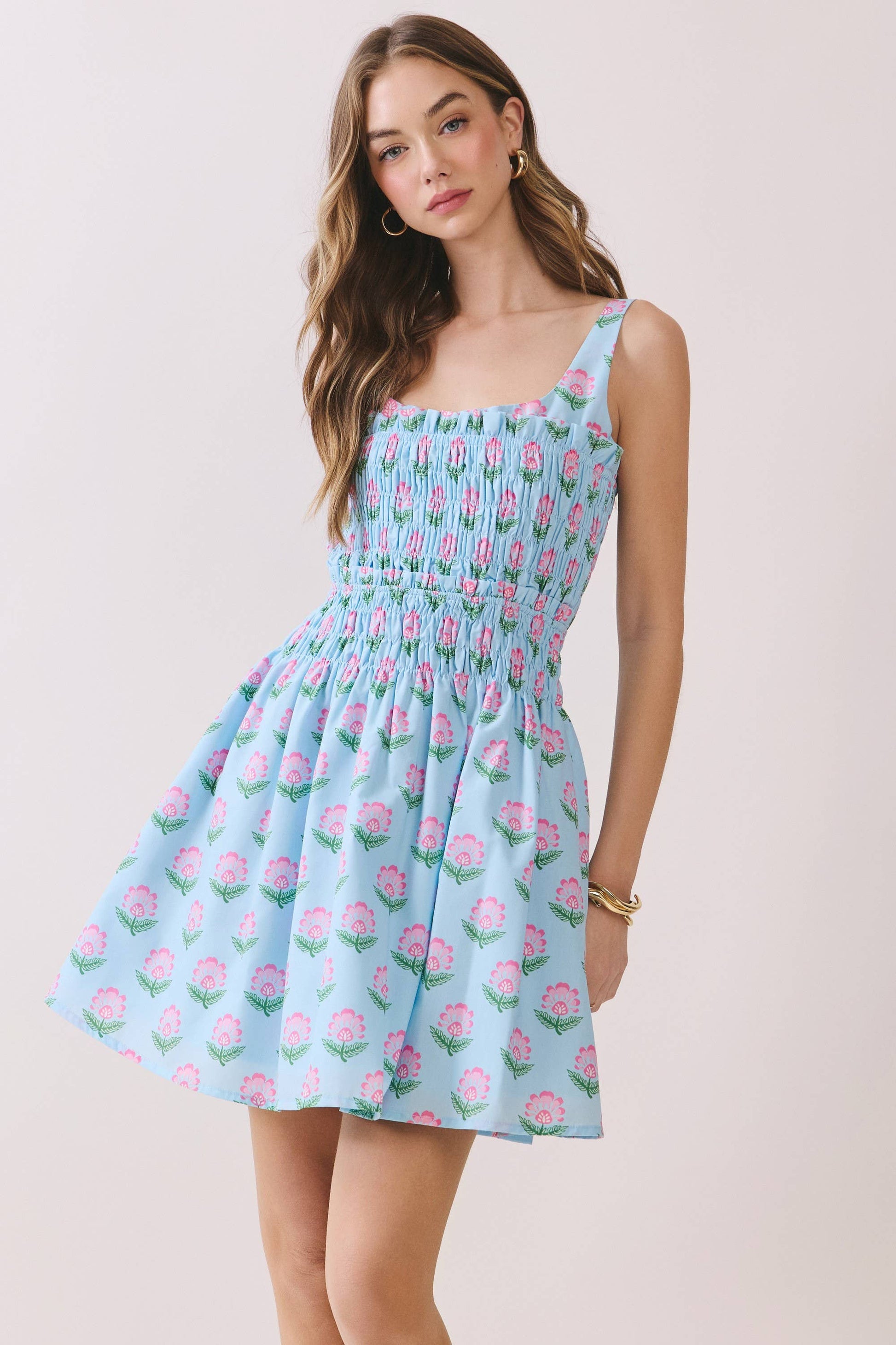 sachin and babi light blue dress Zella + Rosie Sleeveless Woven Dress main image 0