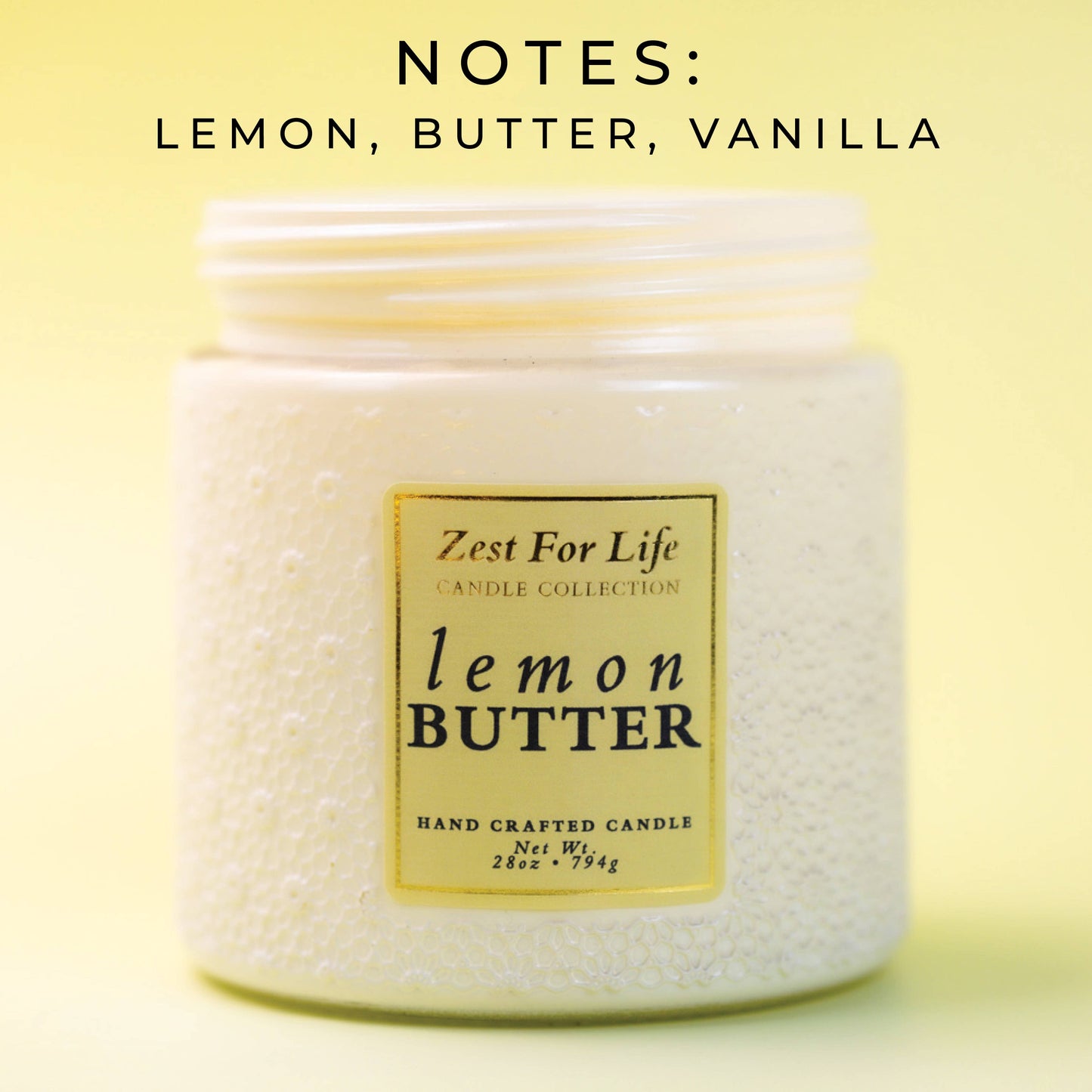 Zest For Life Candle (28oz.) - Lemon Butter