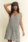 Checkered Print Shorts Romper