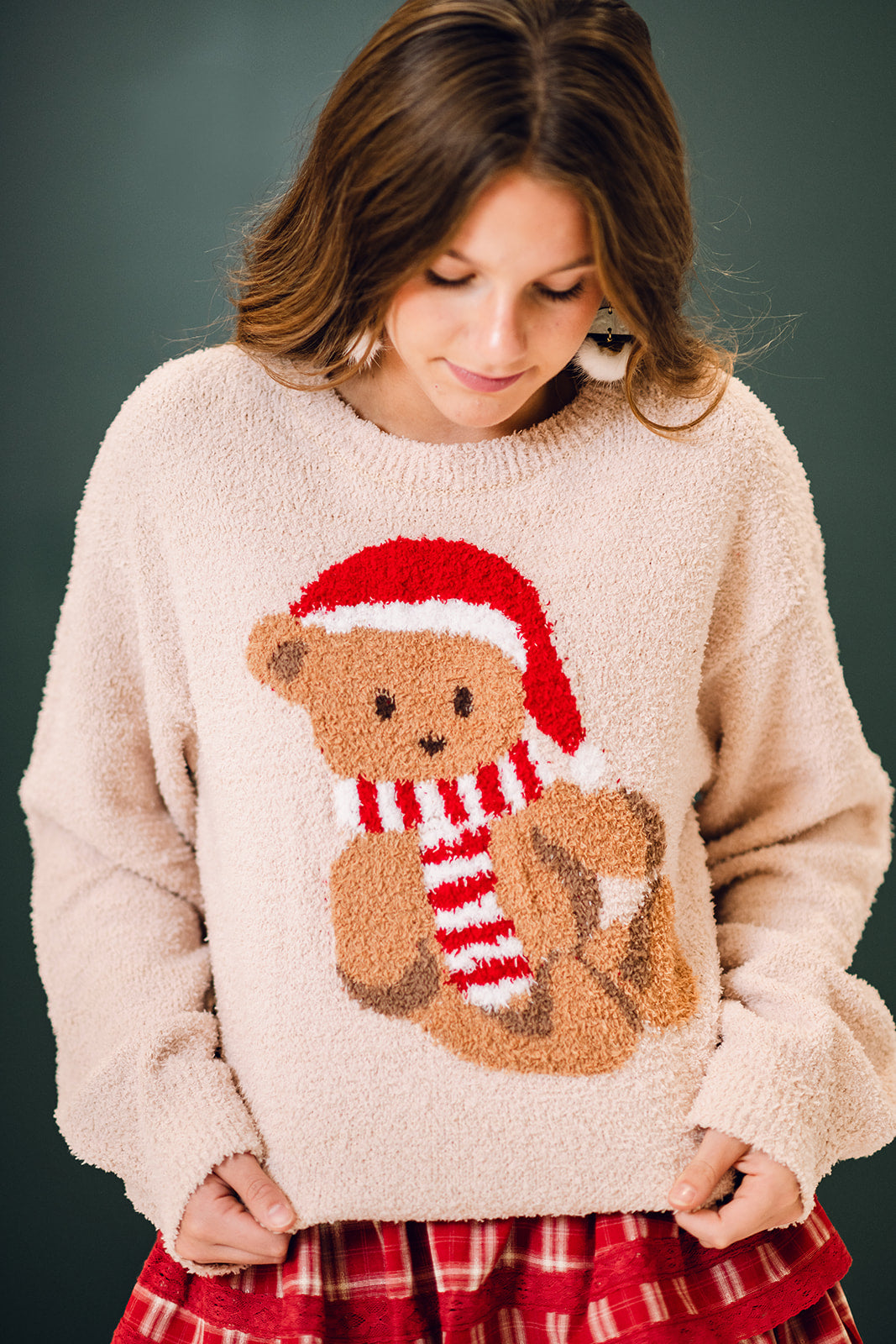 Santa Teddy Bear Sweater