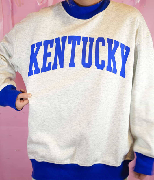 “KENTUCKY” Reversible Polka Dot Mockneck