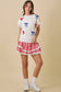 4th of July Ribbon Bow Knit Top