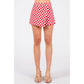 Game Day Checkered Wrap Skort