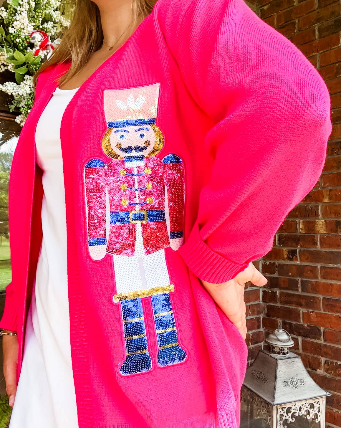 Sequin Nutcracker Cardigan