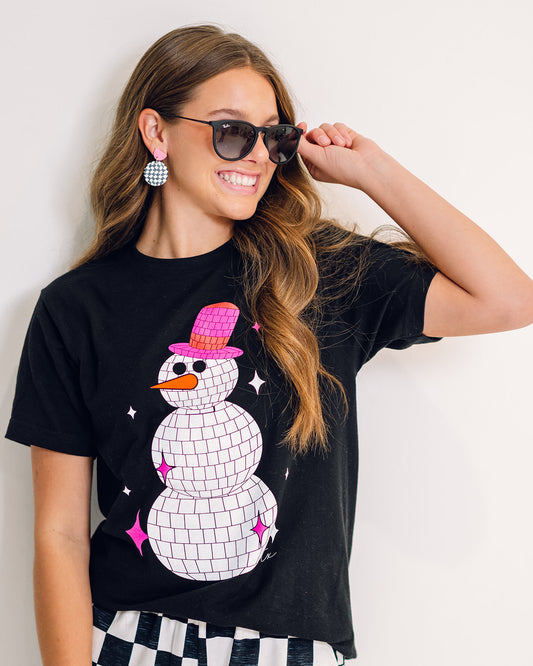 Disco Snowman Tee