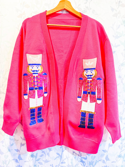 Sequin Nutcracker Cardigan