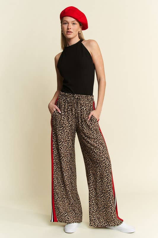 Leopard Contrast Pant