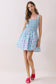 Floral Smocked Bodice Fit & Flare Mini Dress