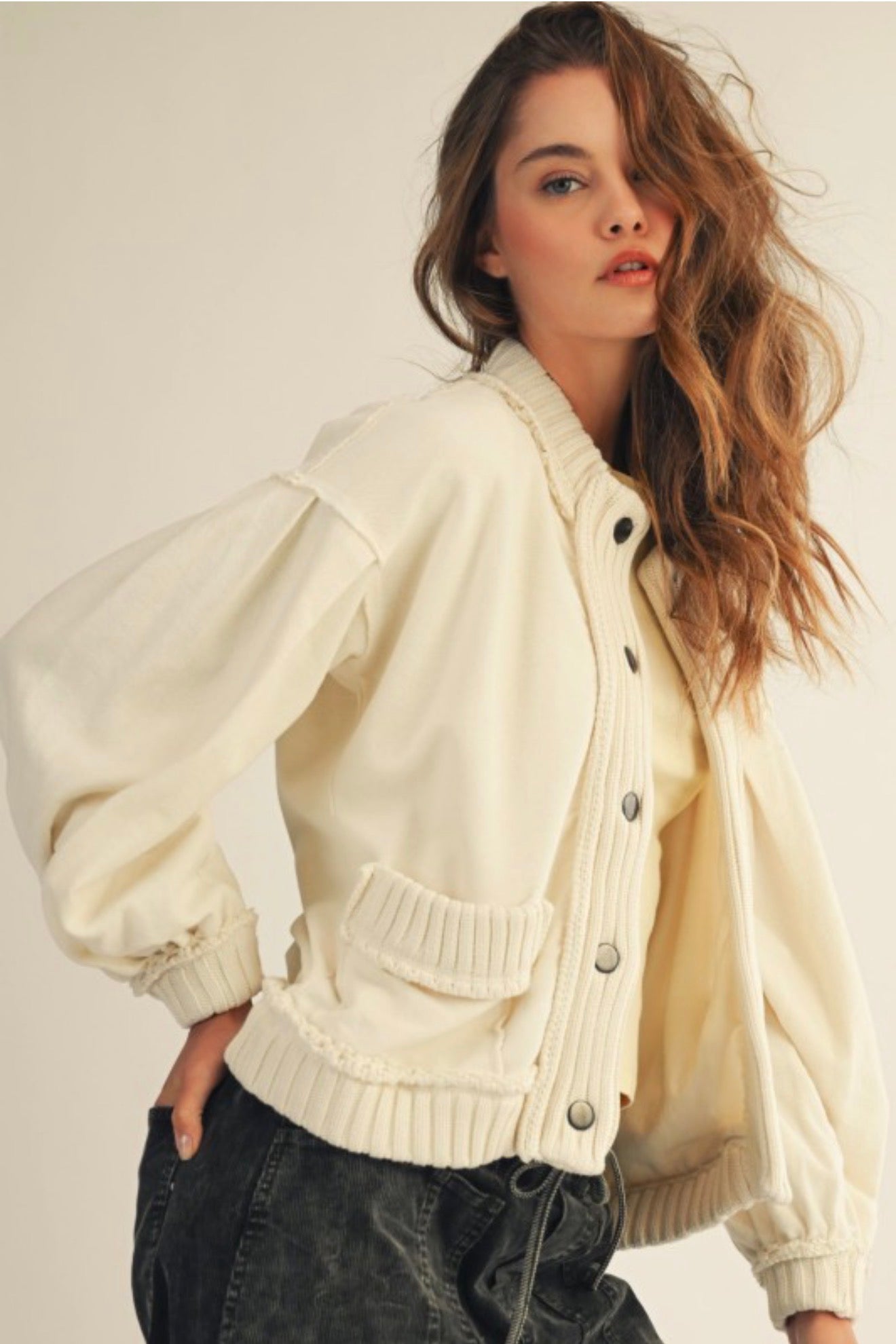 Vintage Ribbed Cardigan